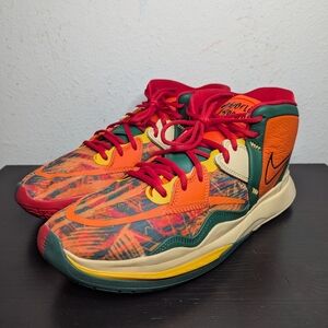 Men's Size 13 Nike Kyrie 8 Infinity 1 World 1 People Basketball Shoes Orange